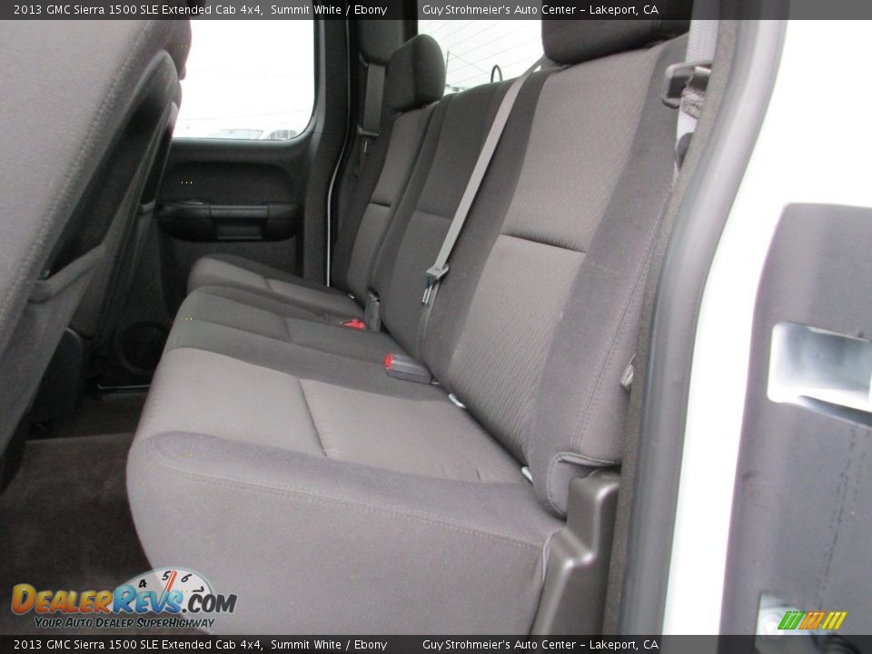 2013 GMC Sierra 1500 SLE Extended Cab 4x4 Summit White / Ebony Photo #19