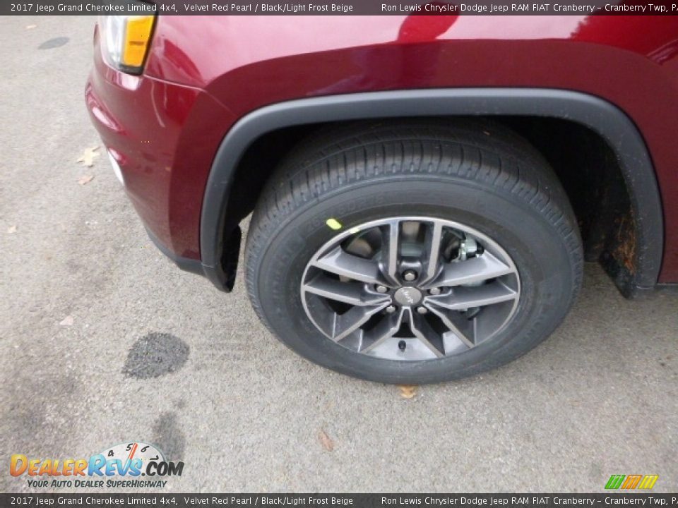 2017 Jeep Grand Cherokee Limited 4x4 Velvet Red Pearl / Black/Light Frost Beige Photo #2