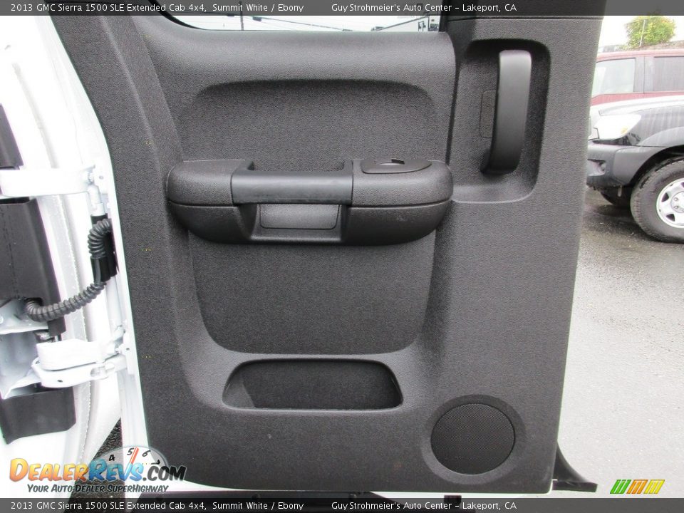 2013 GMC Sierra 1500 SLE Extended Cab 4x4 Summit White / Ebony Photo #20