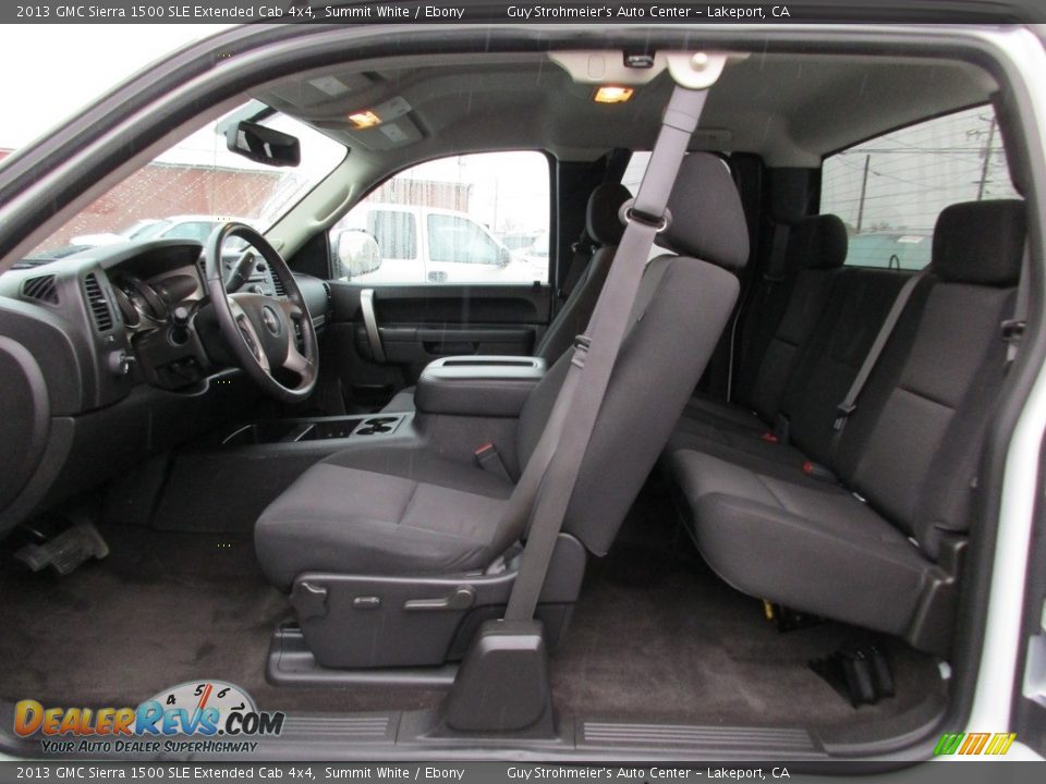 2013 GMC Sierra 1500 SLE Extended Cab 4x4 Summit White / Ebony Photo #21
