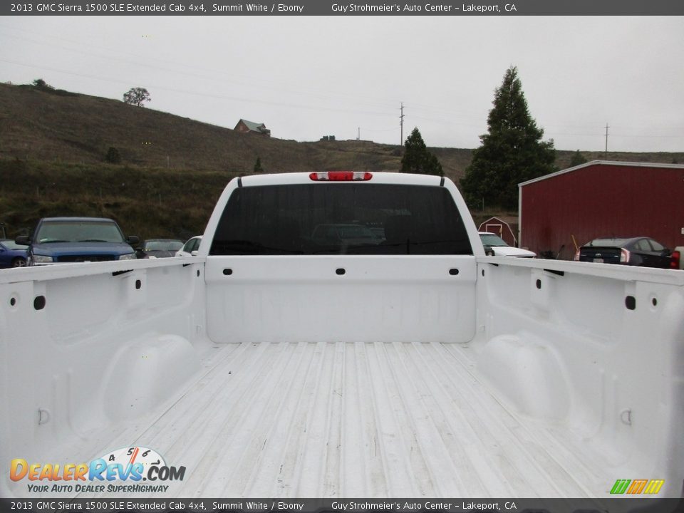 2013 GMC Sierra 1500 SLE Extended Cab 4x4 Summit White / Ebony Photo #22
