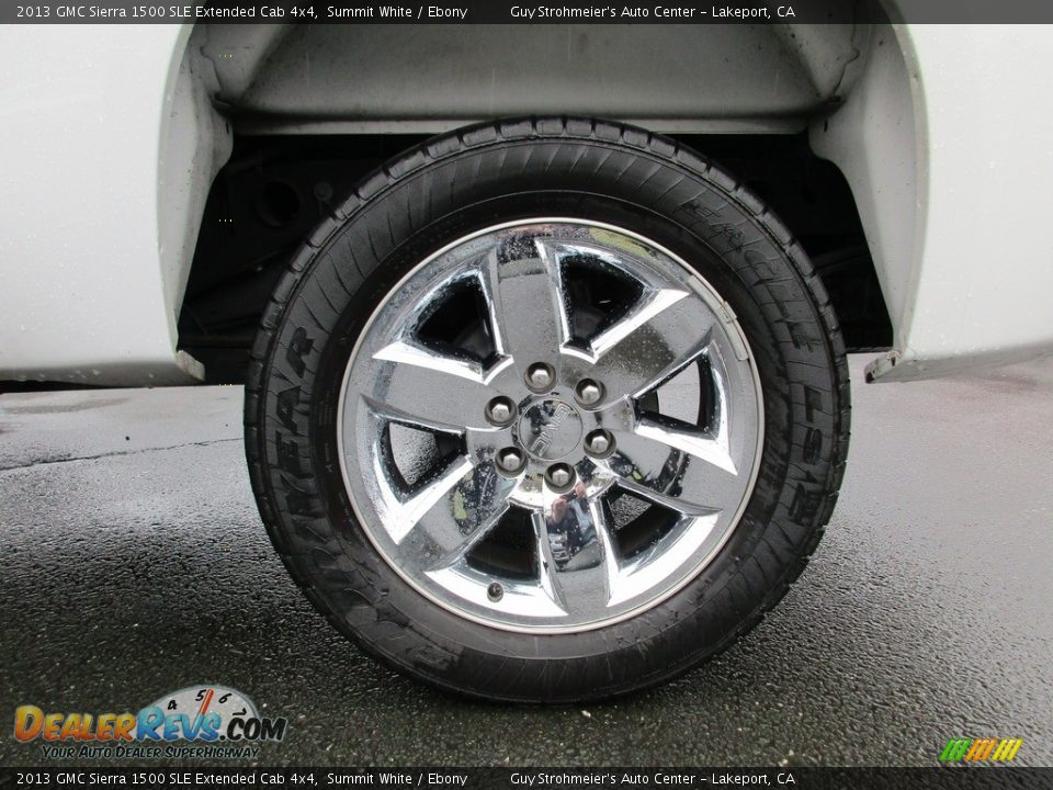 2013 GMC Sierra 1500 SLE Extended Cab 4x4 Summit White / Ebony Photo #23