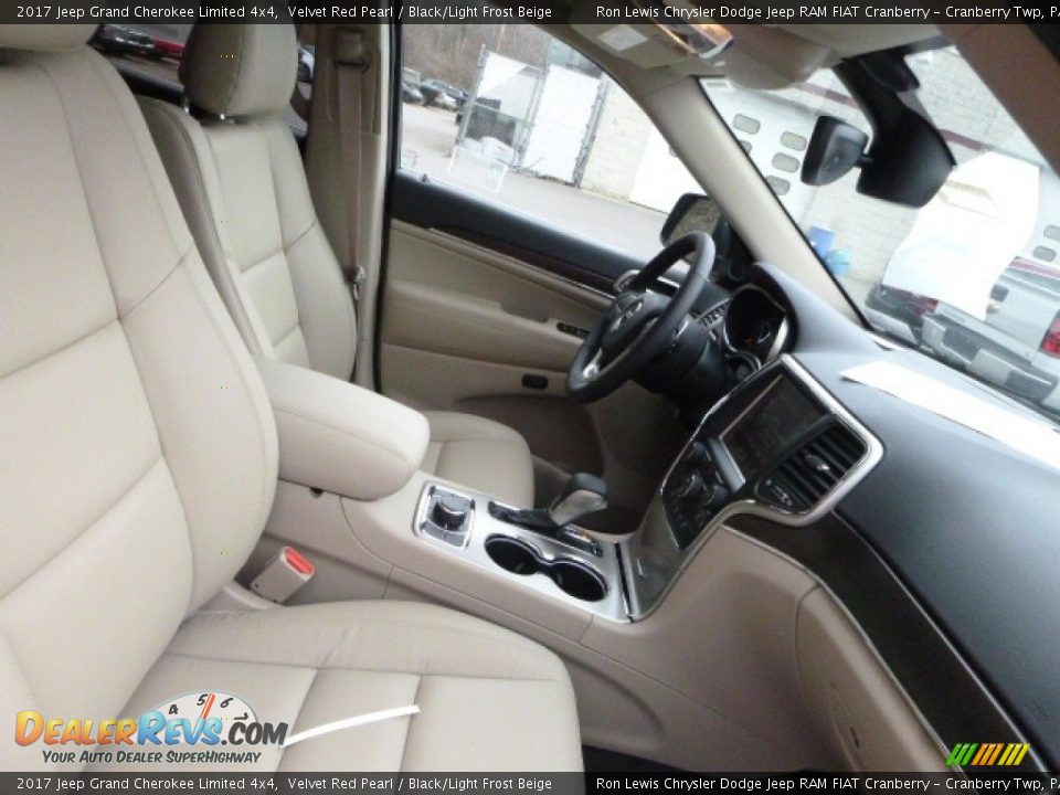 2017 Jeep Grand Cherokee Limited 4x4 Velvet Red Pearl / Black/Light Frost Beige Photo #8