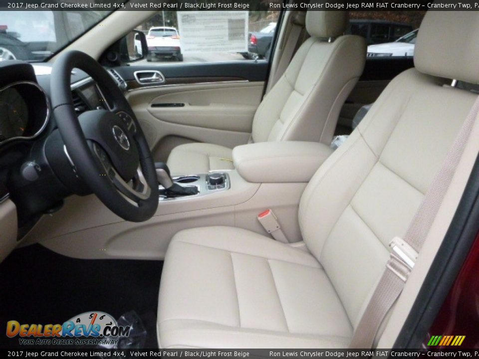 2017 Jeep Grand Cherokee Limited 4x4 Velvet Red Pearl / Black/Light Frost Beige Photo #12
