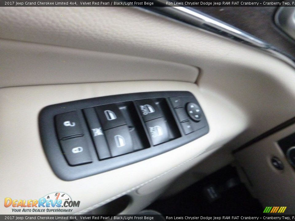 2017 Jeep Grand Cherokee Limited 4x4 Velvet Red Pearl / Black/Light Frost Beige Photo #20