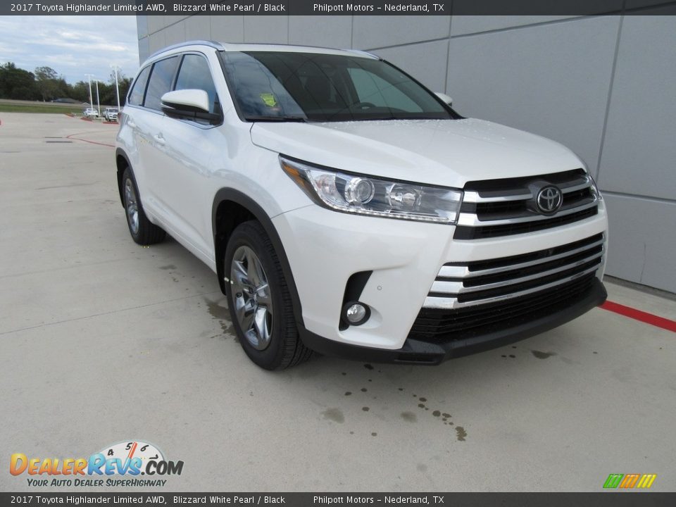 2017 Toyota Highlander Limited AWD Blizzard White Pearl / Black Photo #1