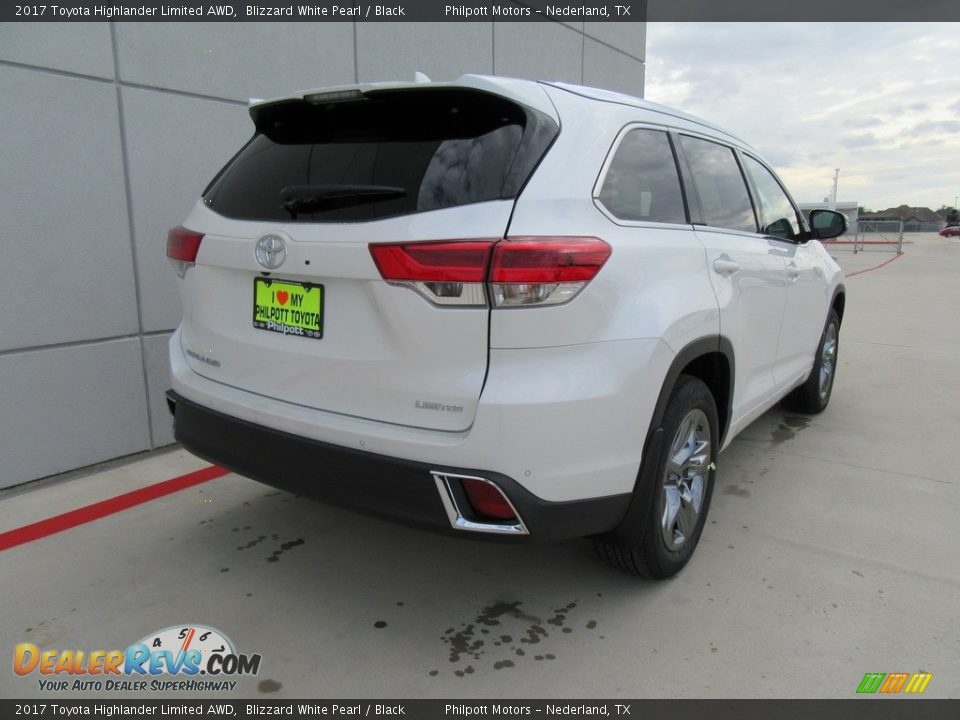 2017 Toyota Highlander Limited AWD Blizzard White Pearl / Black Photo #4