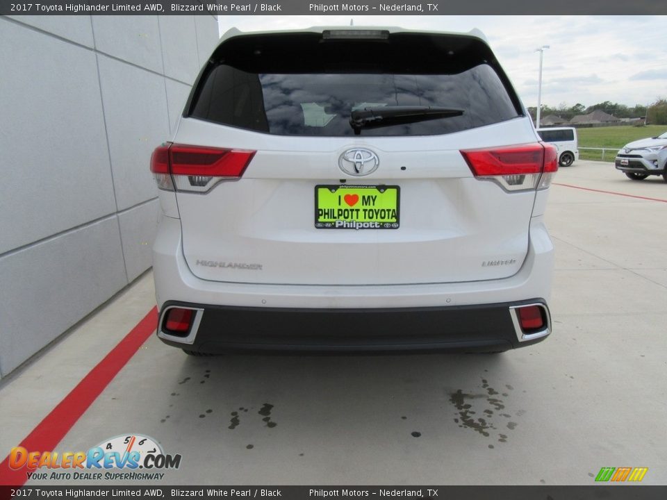 2017 Toyota Highlander Limited AWD Blizzard White Pearl / Black Photo #5