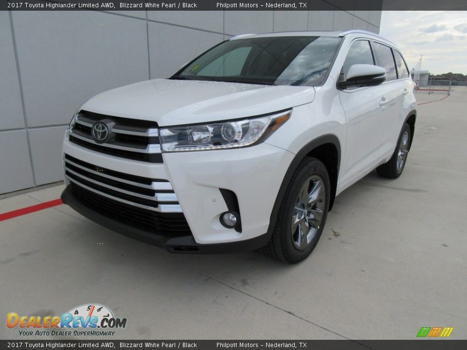 2017 Toyota Highlander Limited AWD Blizzard White Pearl / Black Photo #7