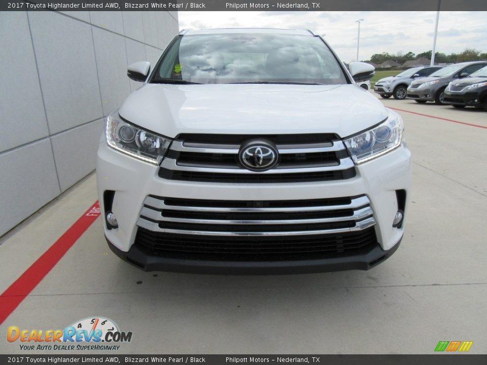 2017 Toyota Highlander Limited AWD Blizzard White Pearl / Black Photo #8