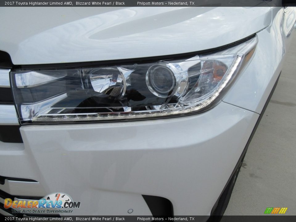 2017 Toyota Highlander Limited AWD Blizzard White Pearl / Black Photo #9