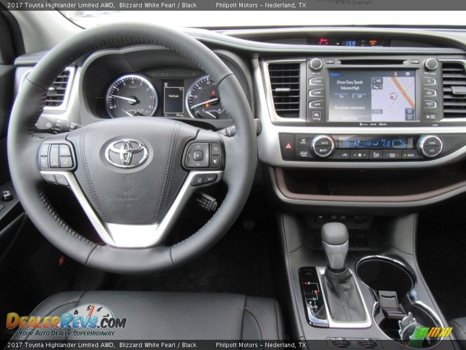 2017 Toyota Highlander Limited AWD Blizzard White Pearl / Black Photo #25