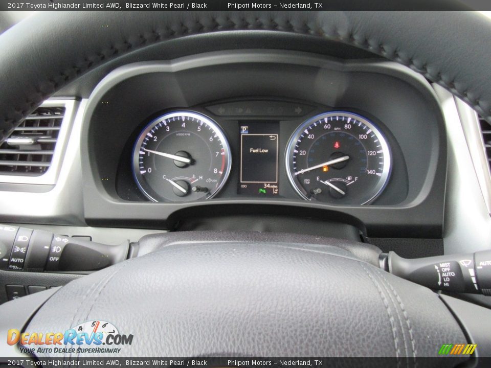 2017 Toyota Highlander Limited AWD Blizzard White Pearl / Black Photo #33