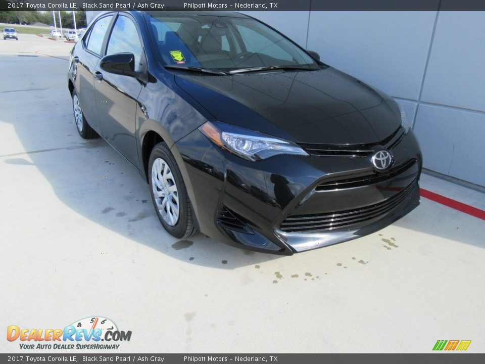 2017 Toyota Corolla LE Black Sand Pearl / Ash Gray Photo #1