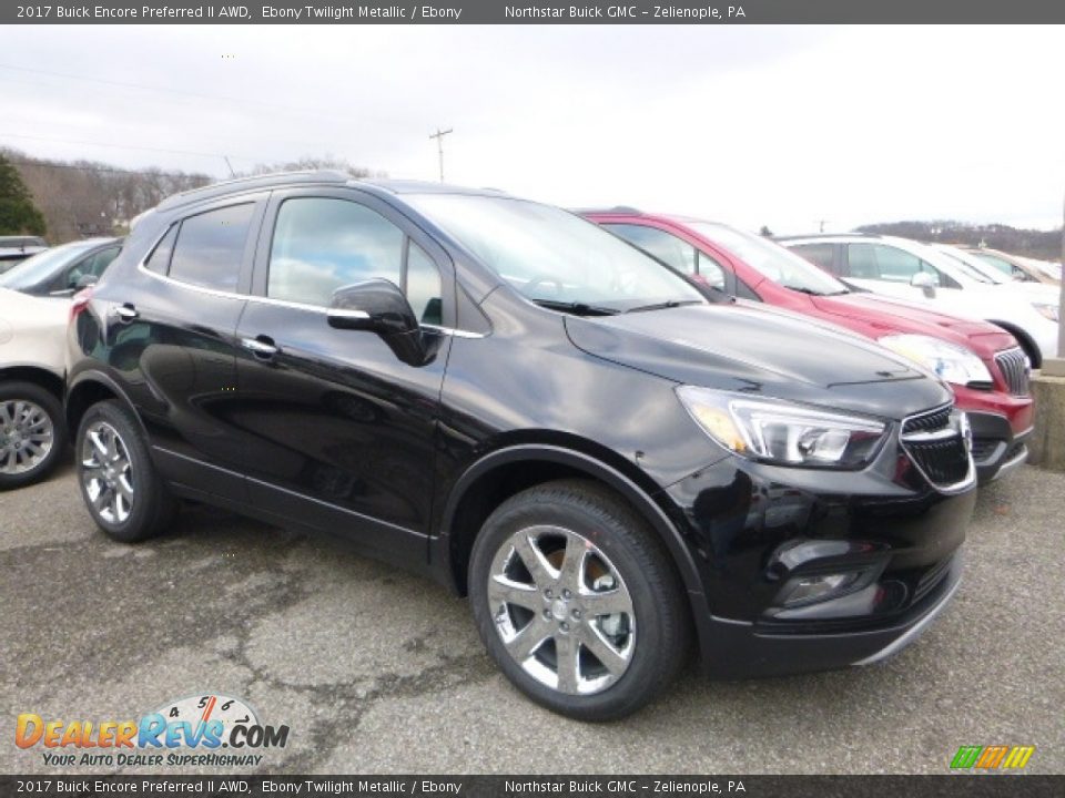 Ebony Twilight Metallic 2017 Buick Encore Preferred II AWD Photo #2