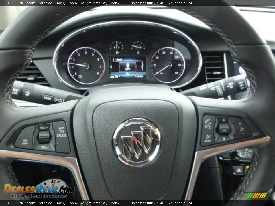 2017 Buick Encore Preferred II AWD Ebony Twilight Metallic / Ebony Photo #17