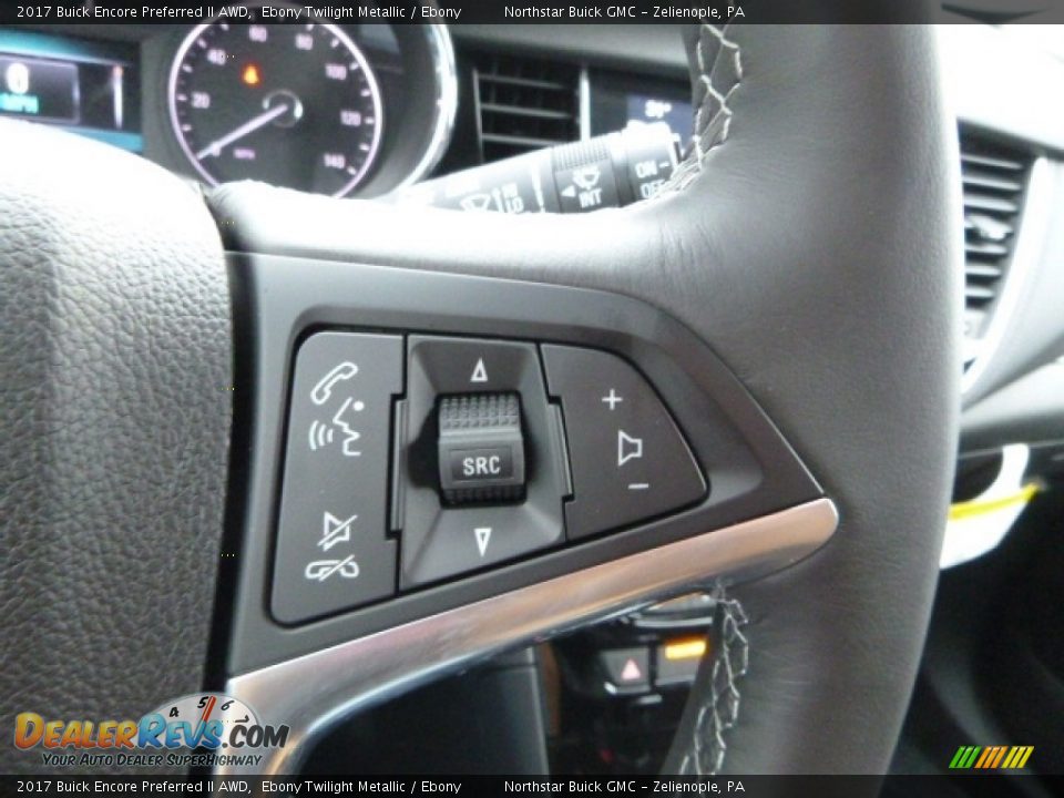 2017 Buick Encore Preferred II AWD Ebony Twilight Metallic / Ebony Photo #18
