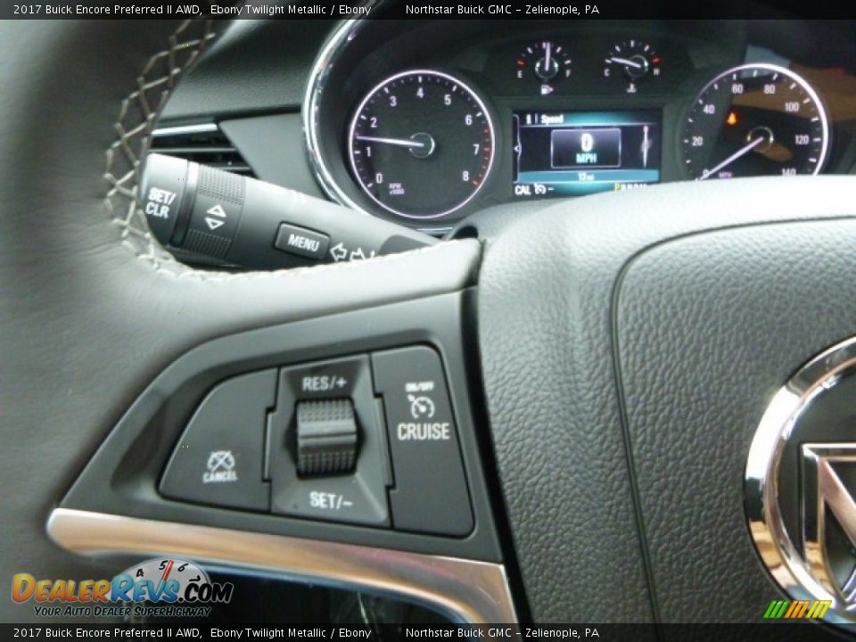 2017 Buick Encore Preferred II AWD Ebony Twilight Metallic / Ebony Photo #19