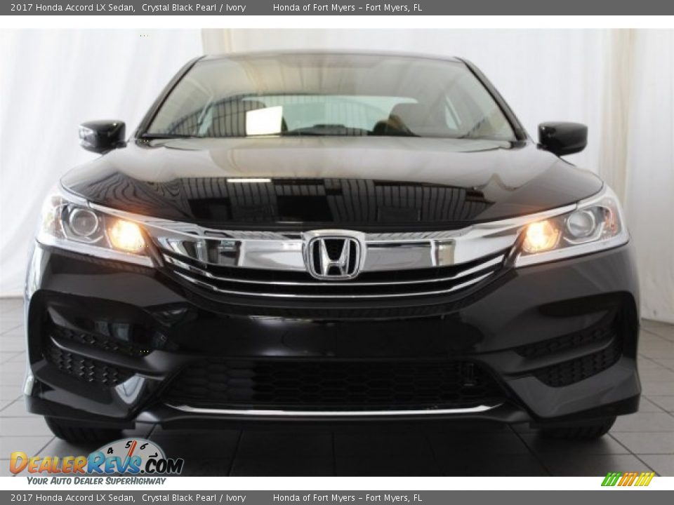 2017 Honda Accord LX Sedan Crystal Black Pearl / Ivory Photo #4