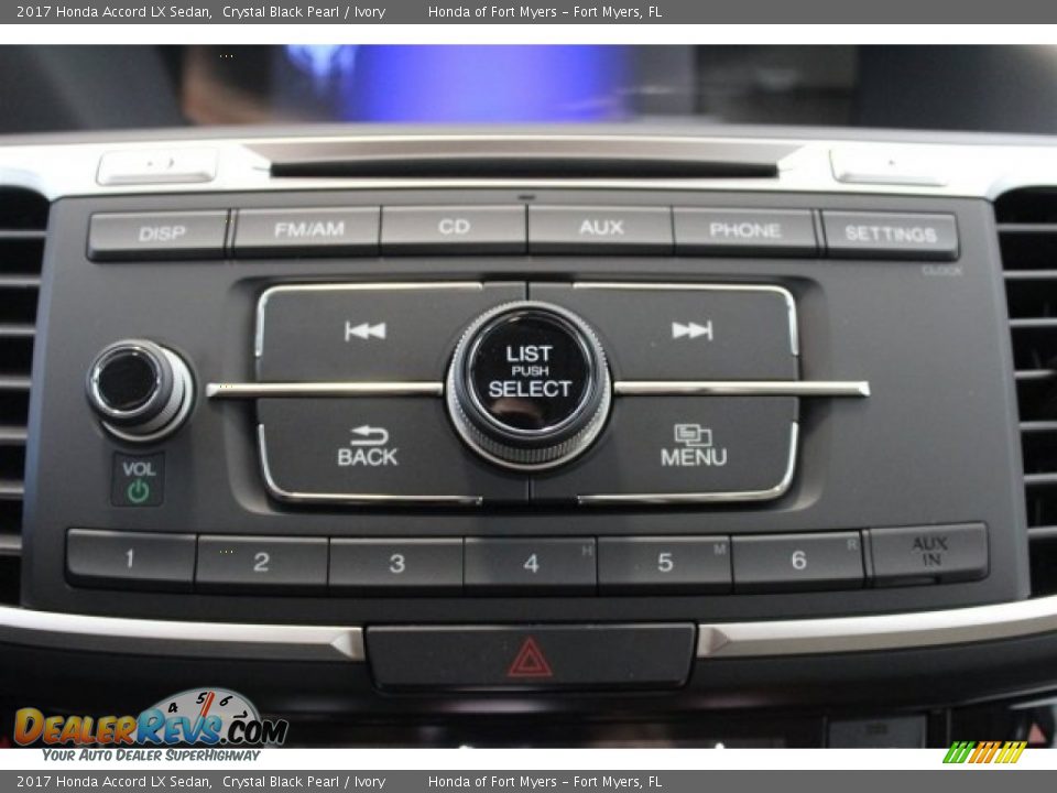 2017 Honda Accord LX Sedan Crystal Black Pearl / Ivory Photo #17