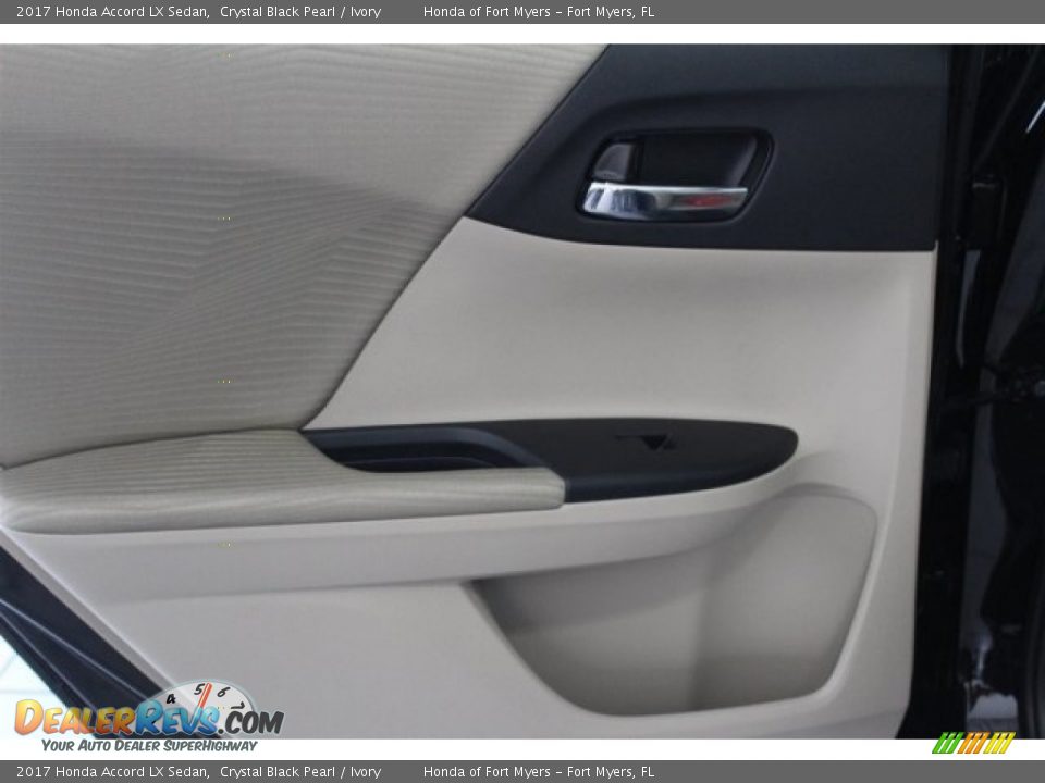2017 Honda Accord LX Sedan Crystal Black Pearl / Ivory Photo #22