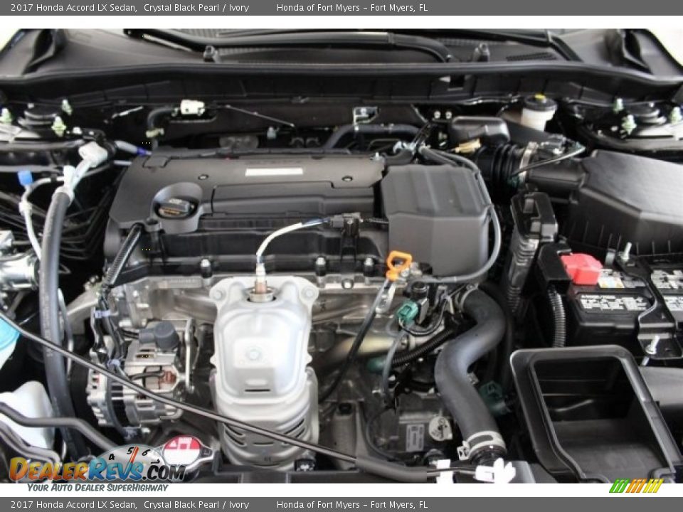 2017 Honda Accord LX Sedan Crystal Black Pearl / Ivory Photo #25