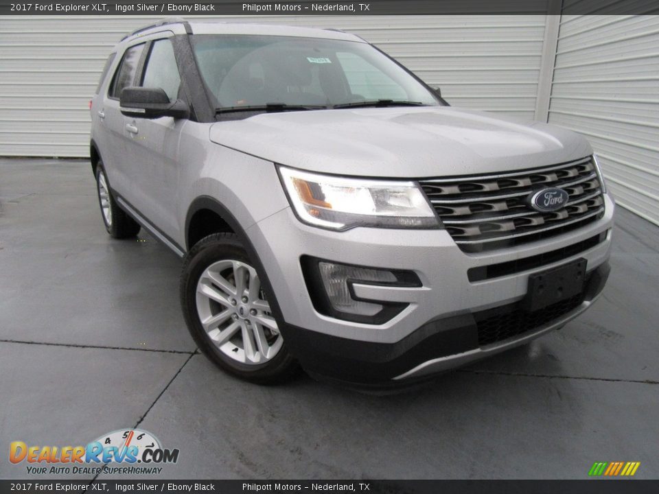2017 Ford Explorer XLT Ingot Silver / Ebony Black Photo #1