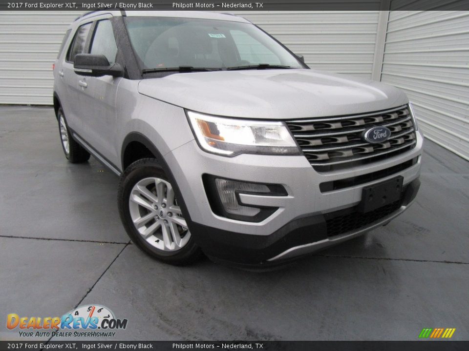 2017 Ford Explorer XLT Ingot Silver / Ebony Black Photo #2