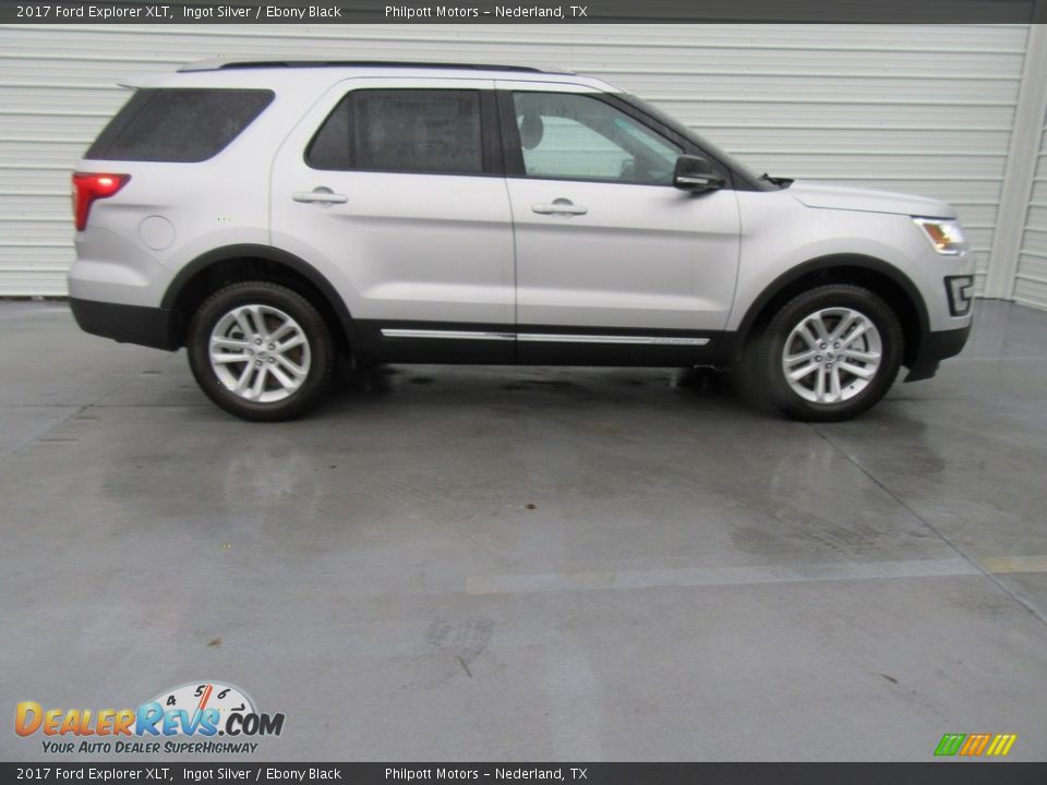 2017 Ford Explorer XLT Ingot Silver / Ebony Black Photo #3