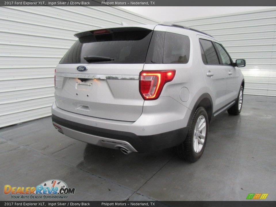 2017 Ford Explorer XLT Ingot Silver / Ebony Black Photo #4