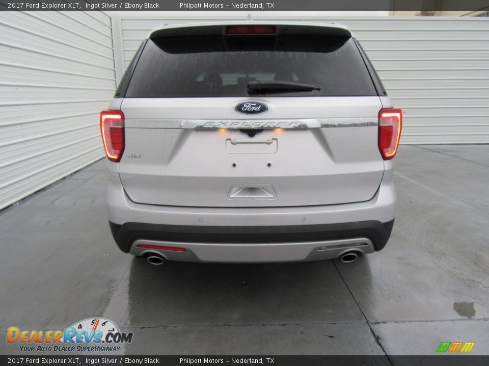 2017 Ford Explorer XLT Ingot Silver / Ebony Black Photo #5