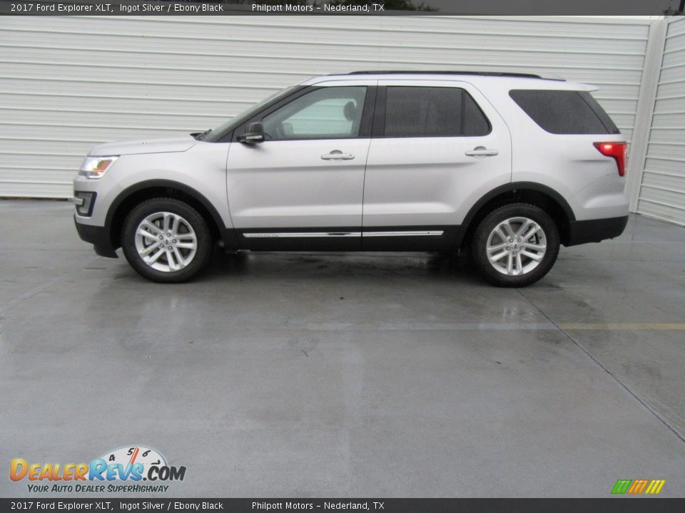 2017 Ford Explorer XLT Ingot Silver / Ebony Black Photo #6