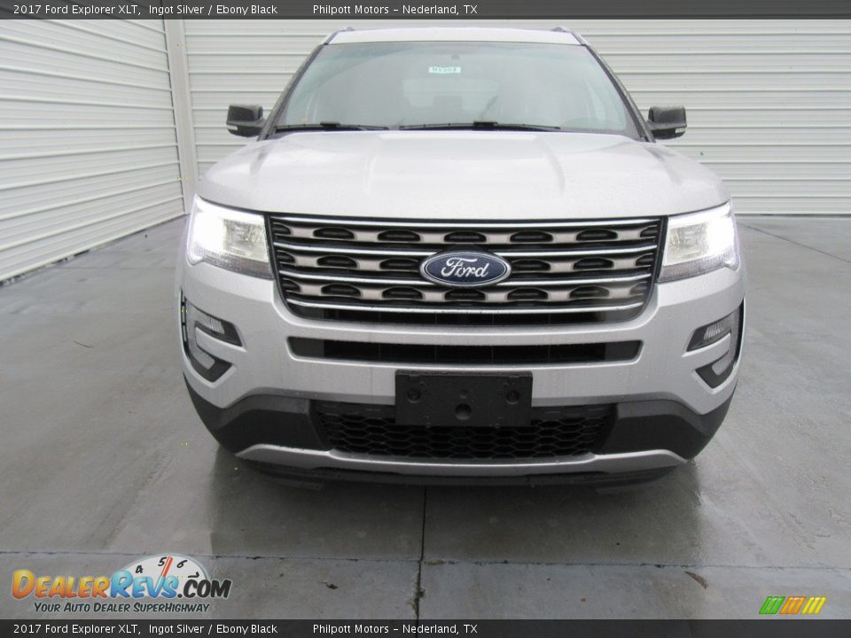 2017 Ford Explorer XLT Ingot Silver / Ebony Black Photo #8