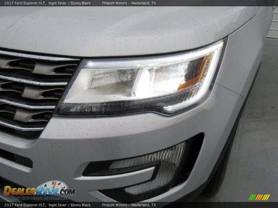 2017 Ford Explorer XLT Ingot Silver / Ebony Black Photo #9
