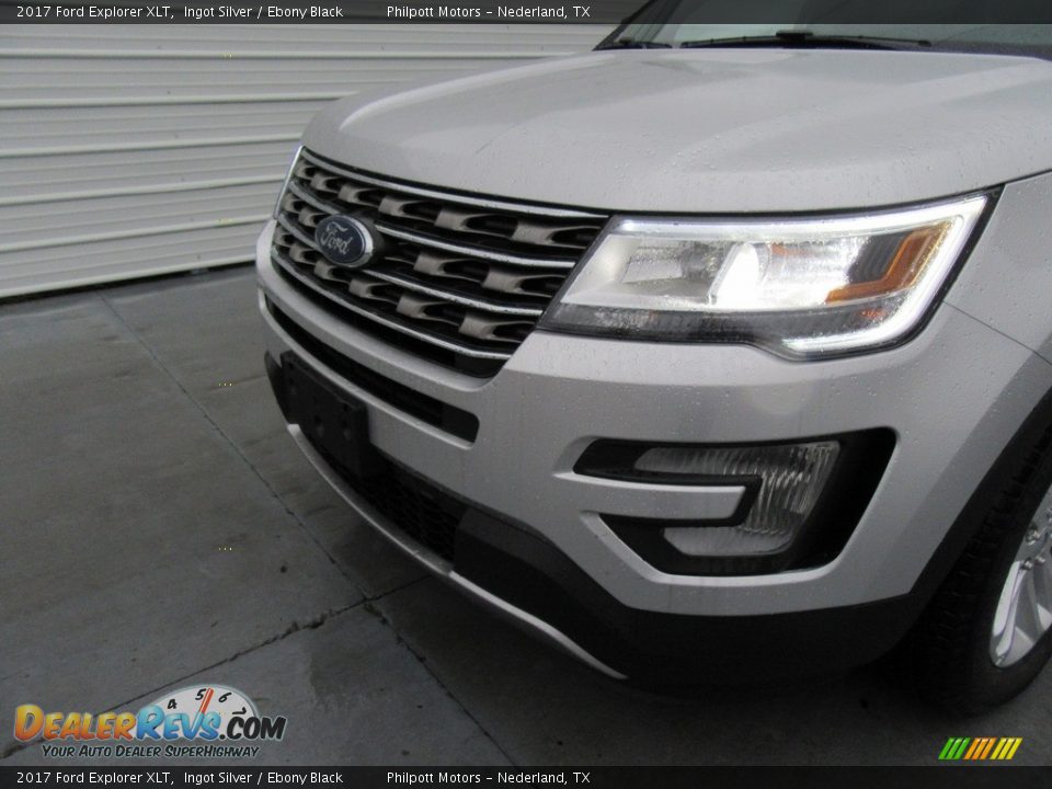 2017 Ford Explorer XLT Ingot Silver / Ebony Black Photo #10