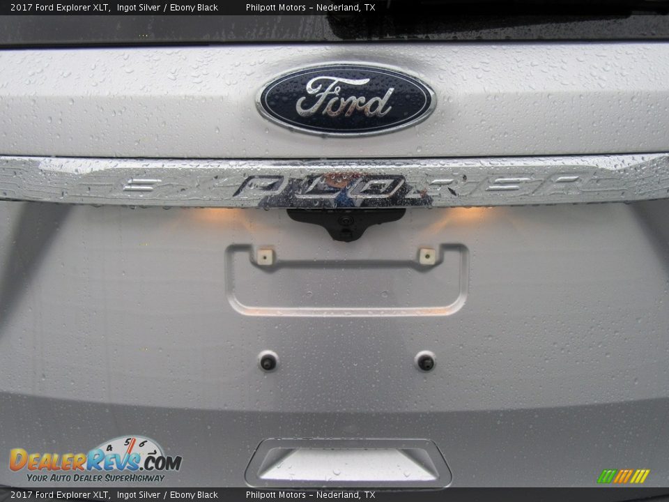 2017 Ford Explorer XLT Ingot Silver / Ebony Black Photo #14