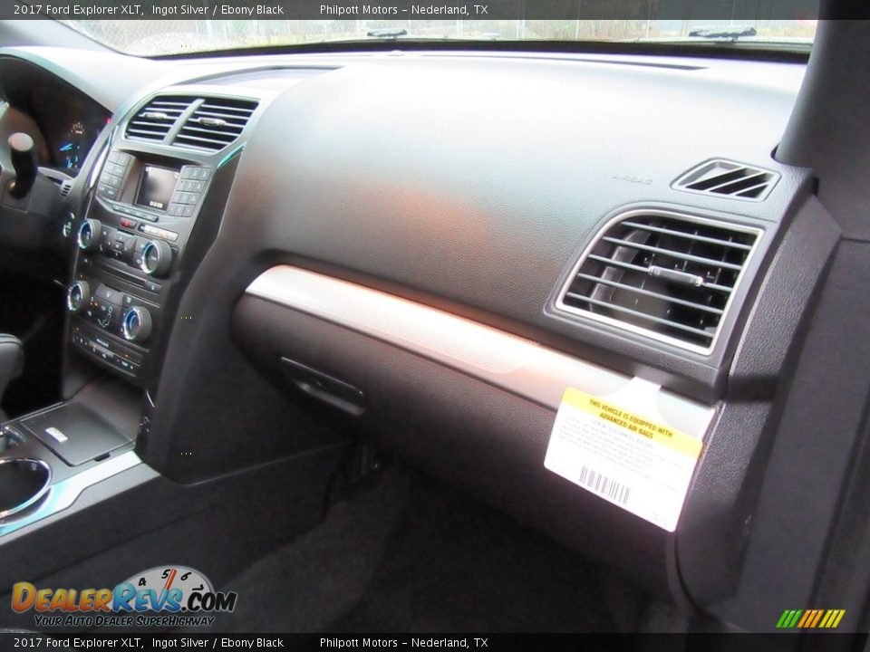 2017 Ford Explorer XLT Ingot Silver / Ebony Black Photo #16