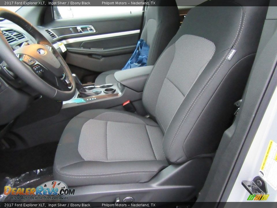 2017 Ford Explorer XLT Ingot Silver / Ebony Black Photo #21