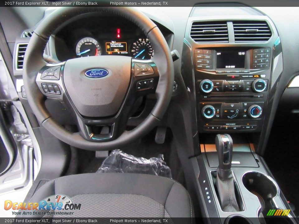 2017 Ford Explorer XLT Ingot Silver / Ebony Black Photo #23