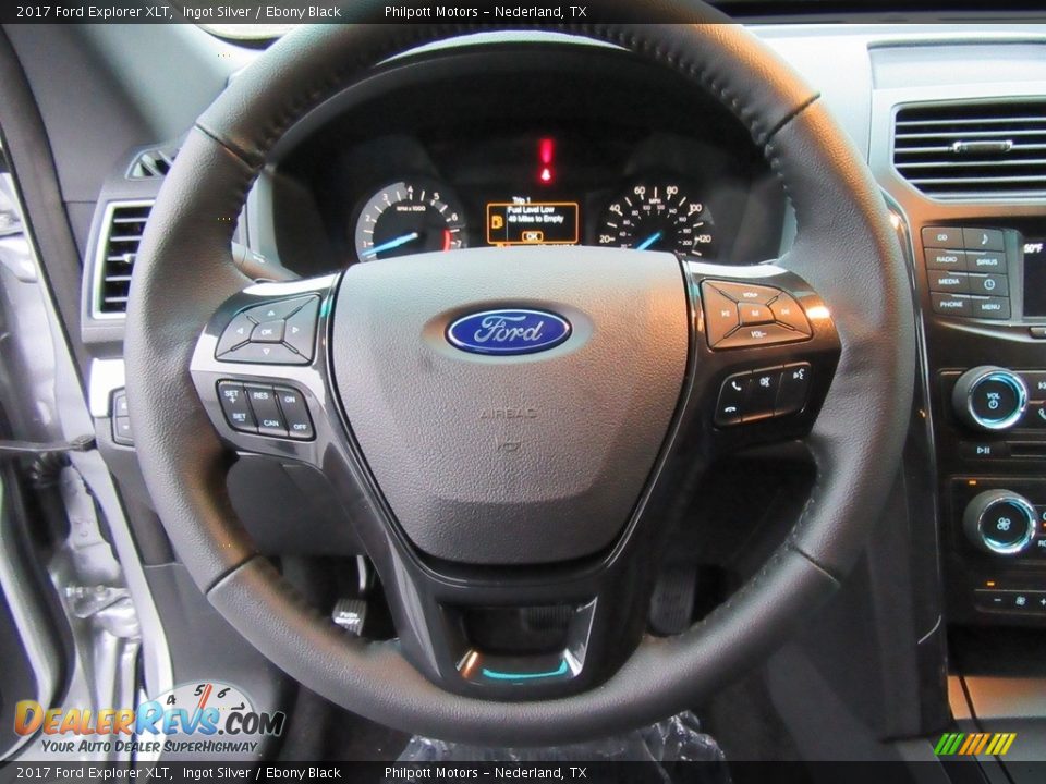 2017 Ford Explorer XLT Ingot Silver / Ebony Black Photo #29