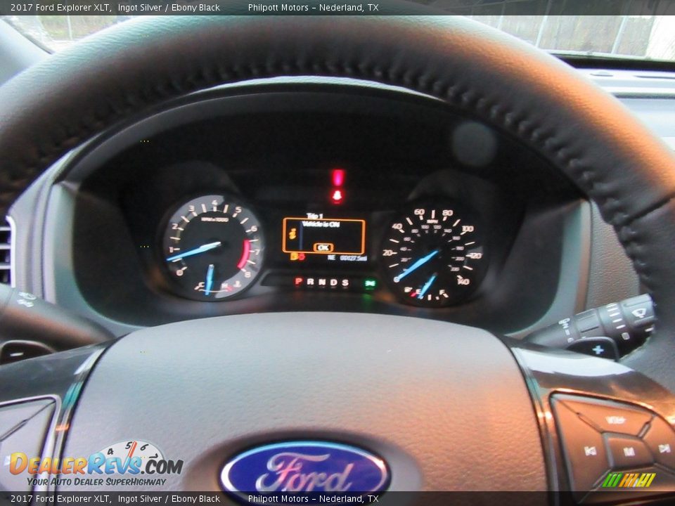 2017 Ford Explorer XLT Ingot Silver / Ebony Black Photo #30