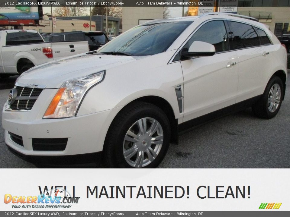 2012 Cadillac SRX Luxury AWD Platinum Ice Tricoat / Ebony/Ebony Photo #1