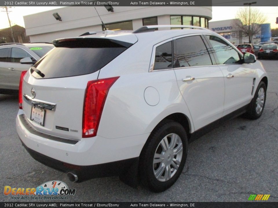 2012 Cadillac SRX Luxury AWD Platinum Ice Tricoat / Ebony/Ebony Photo #6