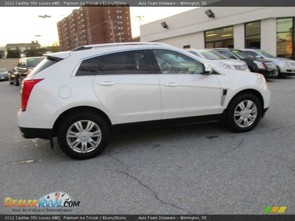 2012 Cadillac SRX Luxury AWD Platinum Ice Tricoat / Ebony/Ebony Photo #7