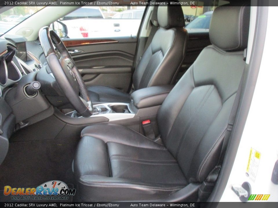2012 Cadillac SRX Luxury AWD Platinum Ice Tricoat / Ebony/Ebony Photo #10