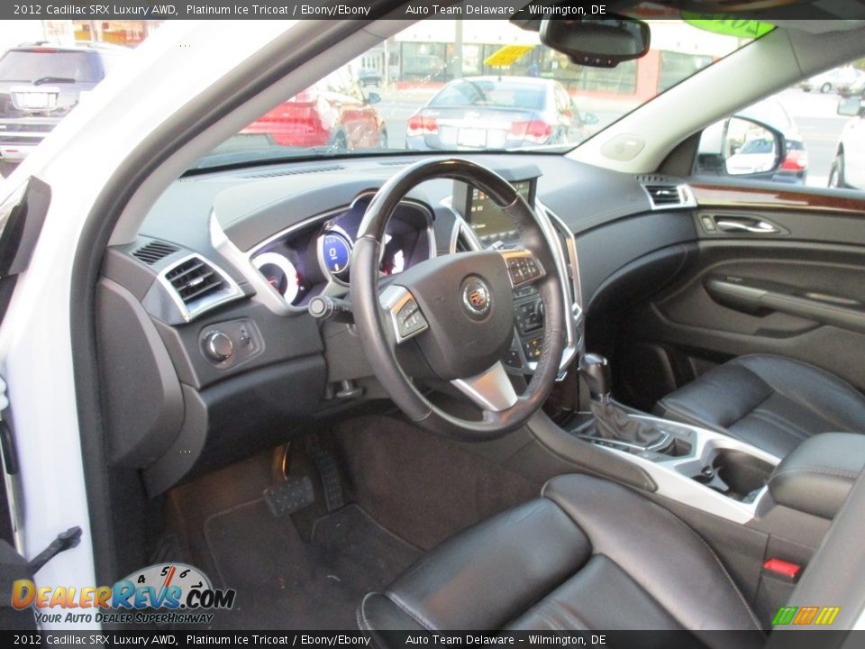 2012 Cadillac SRX Luxury AWD Platinum Ice Tricoat / Ebony/Ebony Photo #11