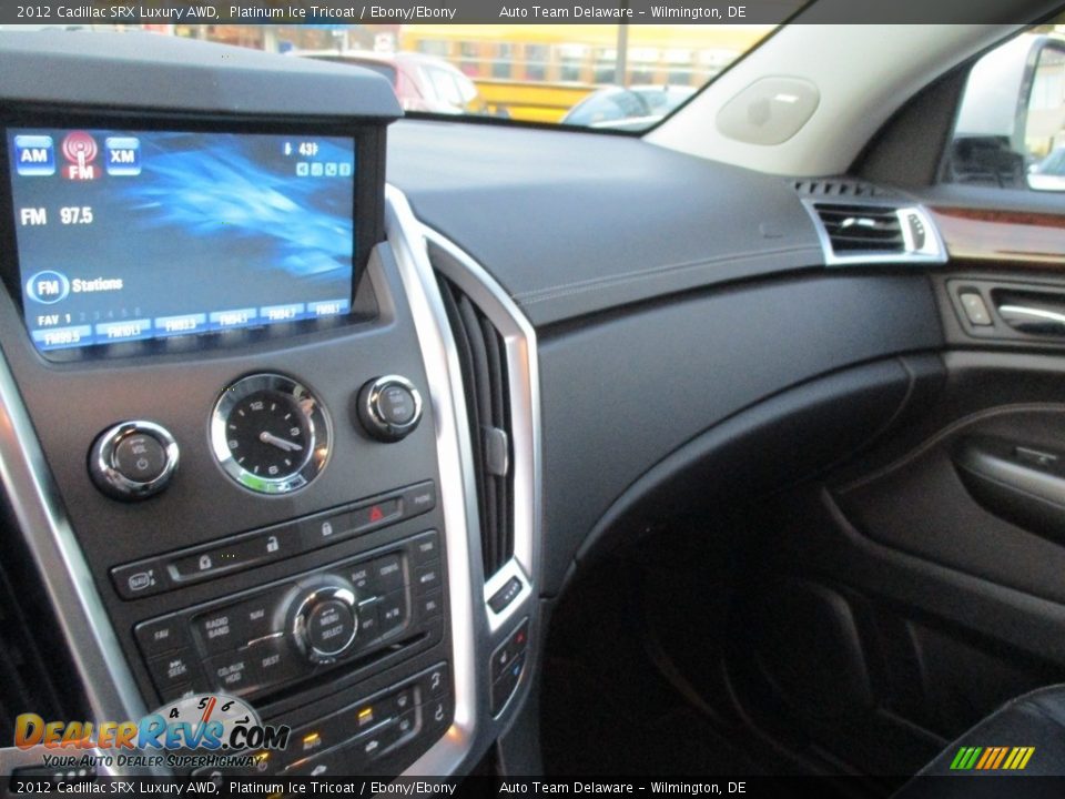 2012 Cadillac SRX Luxury AWD Platinum Ice Tricoat / Ebony/Ebony Photo #13