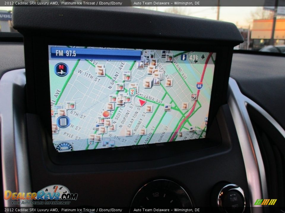 2012 Cadillac SRX Luxury AWD Platinum Ice Tricoat / Ebony/Ebony Photo #16