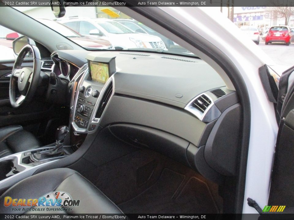 2012 Cadillac SRX Luxury AWD Platinum Ice Tricoat / Ebony/Ebony Photo #18