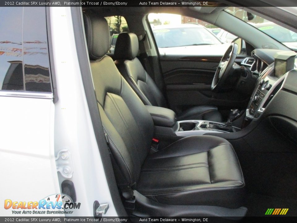 2012 Cadillac SRX Luxury AWD Platinum Ice Tricoat / Ebony/Ebony Photo #19